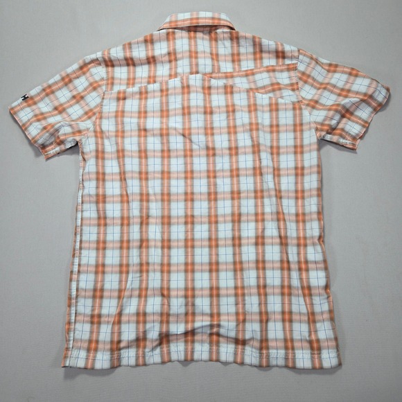 Helly Hansen Ekolab Plaid Short Sleeve Button Up Shirt Mens Medium - Picture 2 of 9